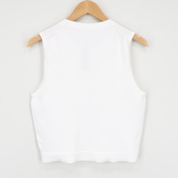 NWT J.Crew Jackie Sweater Shell Premium Ultra Fine Cotton White Size Medium - Picture 4 of 11